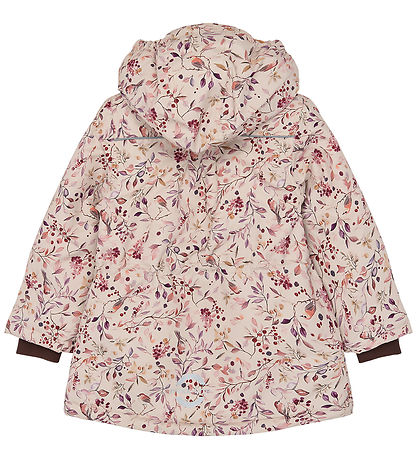 Mikk-Line Dynejakke - Recycled - AOP Floral - Berries & Birds