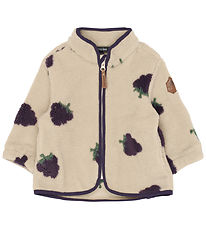 Mikk-Line Cardigan - Teddy - Blackberry AOP