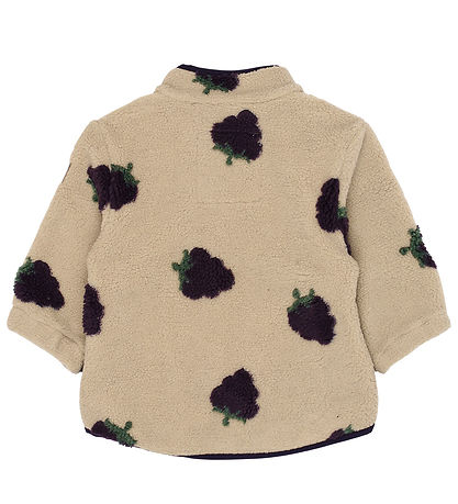 Mikk-Line Cardigan - Teddy - Blackberry AOP