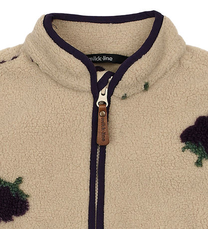 Mikk-Line Cardigan - Teddy - Blackberry AOP