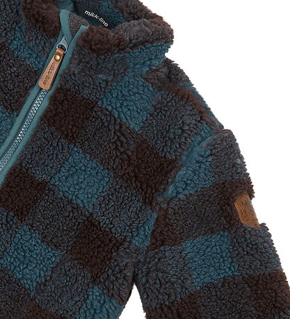 Mikk-Line Fleecejakke - Teddy - Dark Slate