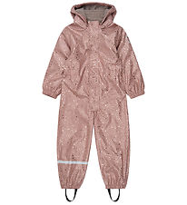 Mikk-Line Regndragt m. Fleece - PU - Foil Dot AOP