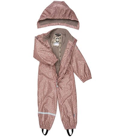 Mikk-Line Regndragt m. Fleece - PU - Foil Dot AOP