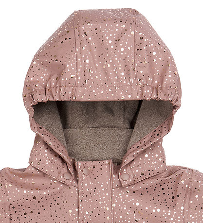 Mikk-Line Regndragt m. Fleece - PU - Foil Dot AOP