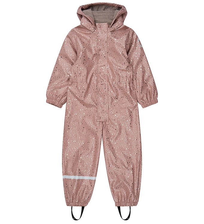Mikk-Line Regndragt m. Fleece - PU - Foil Dot AOP