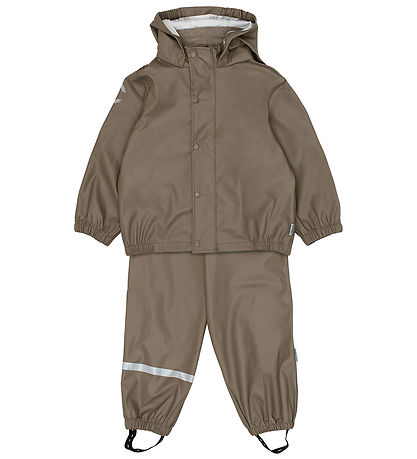 Mikk-Line Regntøj m. Seler - PU - Recycled - Falcon