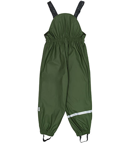 Mikk-Line Regntøj m. Seler - PU - Recycled - Kombu Green