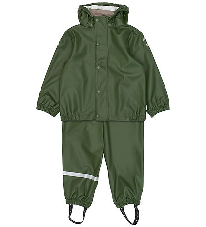 Mikk-Line Regntøj - PU - Recycled - Kombu Green