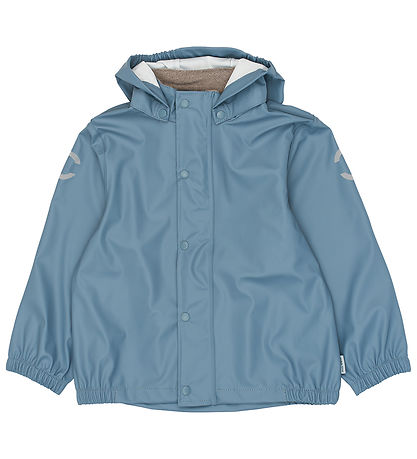 Mikk-Line Regntøj m. Seler - PU - Recycled - Blue Mirage