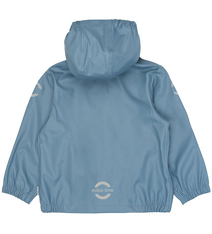 Mikk-Line Regntøj m. Seler - PU - Recycled - Blue Mirage