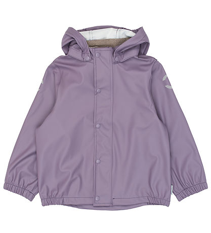 Mikk-Line Regntøj m. Seler - PU - Recycled - Purple Sage