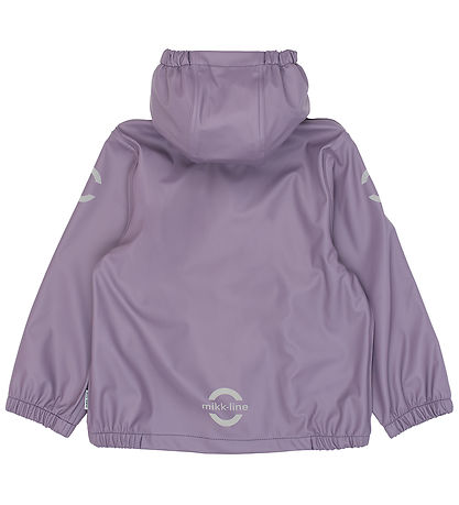 Mikk-Line Regntøj m. Seler - PU - Recycled - Purple Sage