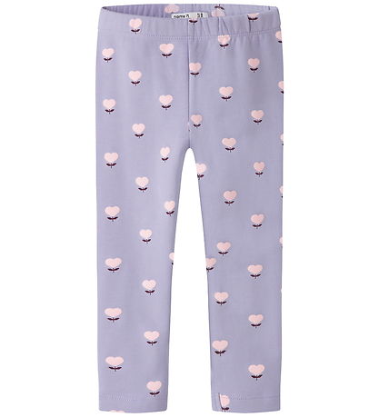 Name It Leggings - Sweat - NmfOlini - Cherry Lavender Icing