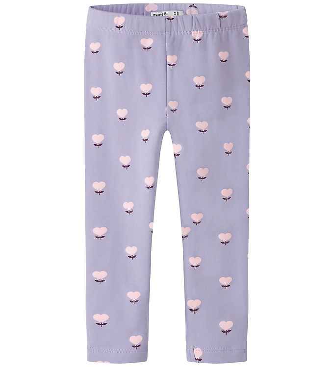 Name It Leggings - Sweat - NmfOlini - Cherry Lavender Icing