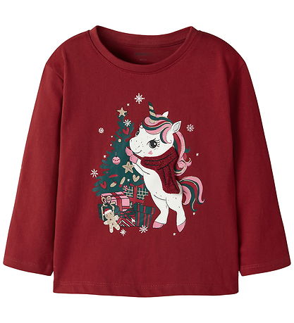 Name It Bluse - NmfRepoler - Red Dahlia