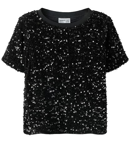 Name It Top - Kort - NkfRunica - Black