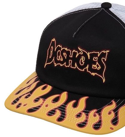 DC Kasket - Sort m. Flammer