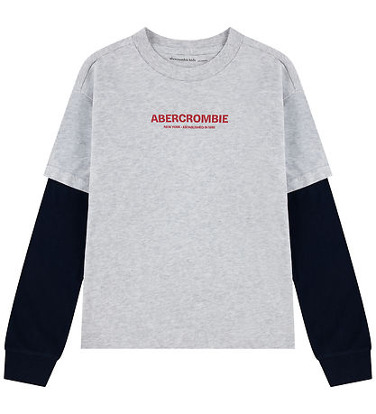 Abercrombie & Fitch Bluse - Light Grey Heather