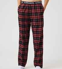 Björn Borg Night Trousers - Core Flannel - Bordeaux