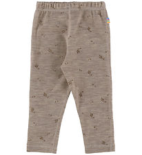 Joha Leggings - Uld - Beige Melange