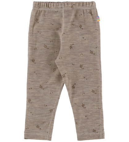 Joha Leggings - Uld - Beige Melange