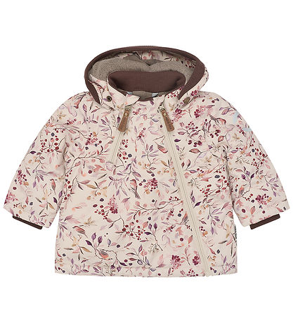 Mikk-Line Dynejakke - Polyester m. Fleece for - Berries/Birds - 