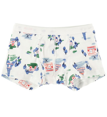 Petit Bateau Boxershorts - 3-pak - Blå/Hvid/Rød