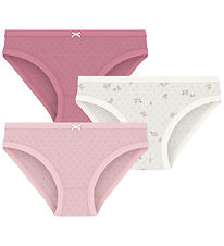 Petit Bateau Knickers - 3-Pack - White/Pink