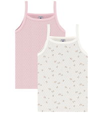 Petit Bateau Undertrøjer - 2-pak - Hvid/Rosa