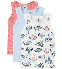 Petit Bateau Undertrøjer - 3-pak - Blå/Rød/Hvid