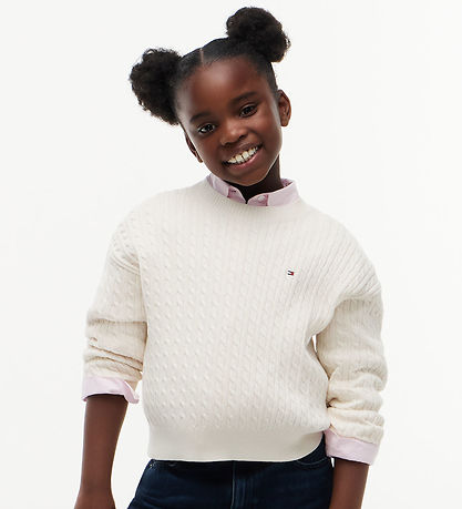 Tommy Hilfiger Bluse - Strik - Ivory Petal Yellow