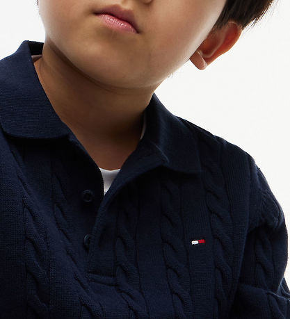 Tommy Hilfiger Polo - Strik - Dark Blue