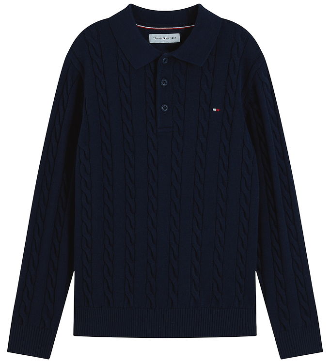 Tommy Hilfiger Polo - Strik - Dark Blue