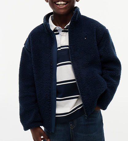 Tommy Hilfiger Fleecejakke - Dark Blue