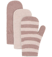 Minymo Mittens - Knitted - 3-Pack - Fawn