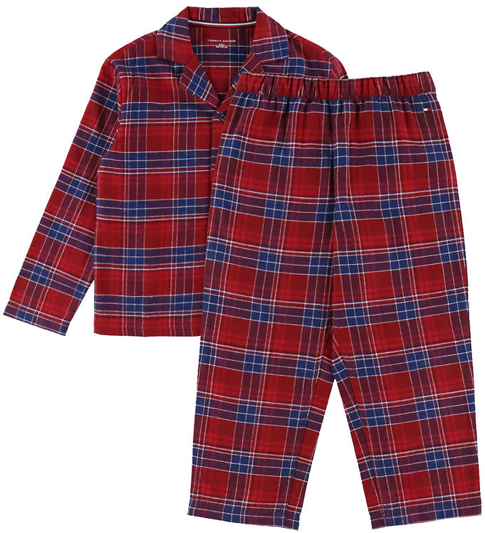 Tommy Hilfiger Nattøj - Check Global/Medium Red
