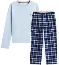 Tommy Hilfiger Pyjama Set - Tonal Blue/Blanket Brown