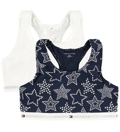 Tommy Hilfiger Toppe - 2-pak - Star/Hvid/Sort