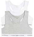 Tommy Hilfiger Toppe - 2-pak - Gry Heather/White