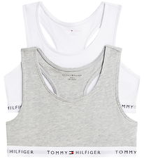 Tommy Hilfiger Toppe - 2-pak - Gry Heather/White
