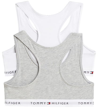 Tommy Hilfiger Toppe - 2-pak - Gry Heather/White