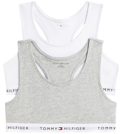 Tommy Hilfiger Toppe - 2-pak - Gry Heather/White