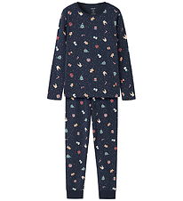 Name It Nattøj - 2-delt - NknVismas - Navy Blazer/Christmas
