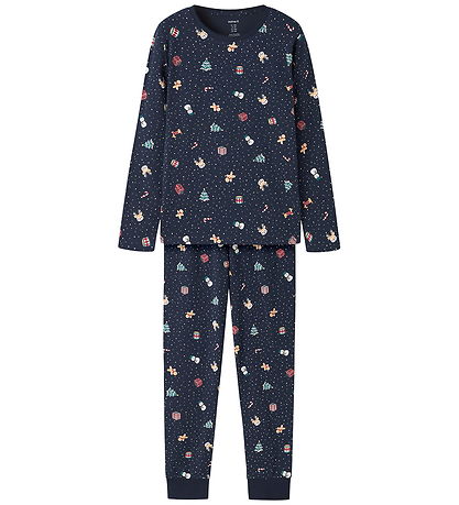 Name It Nattøj - 2-delt - NknVismas - Navy Blazer/Christmas