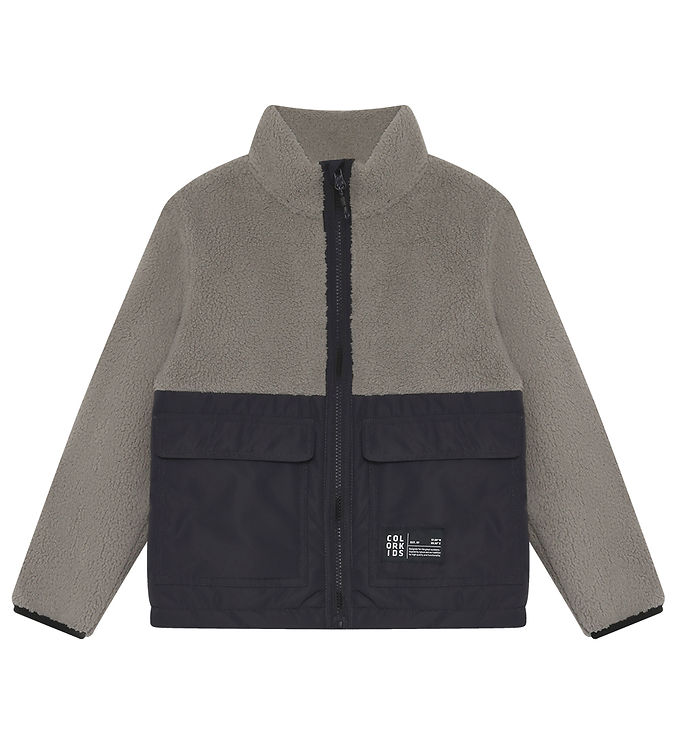 Color Kids Børne Jakke m. fleece - Phantom - 110