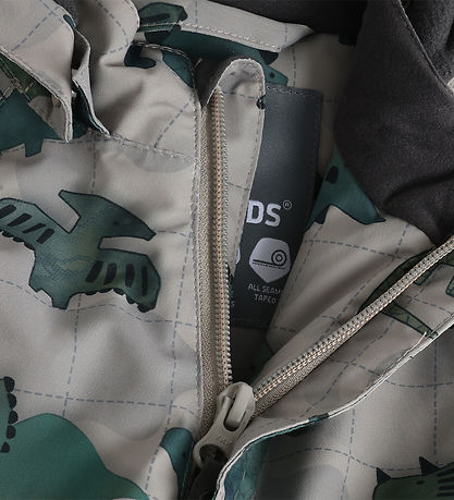 Color Kids Flyverdragt - AOP - Deep Lichen Green