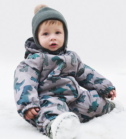 Color Kids Flyverdragt - AOP - Deep Lichen Green