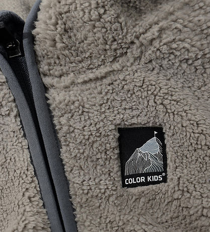 Color Kids Fleecejakke - Teddy - Turbulence