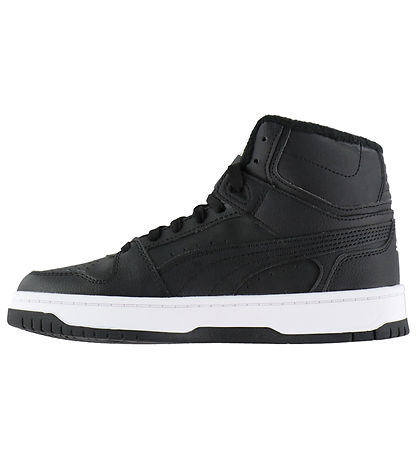 Puma Støvler - Rebound Slam Mid WTR Jr - Puma Black/Puma White