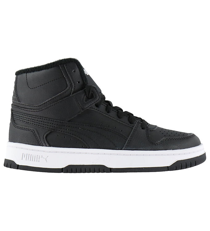 Puma Vinterstøvler - Rebound Slam Mid WTR Jr - Puma Black/Puma W